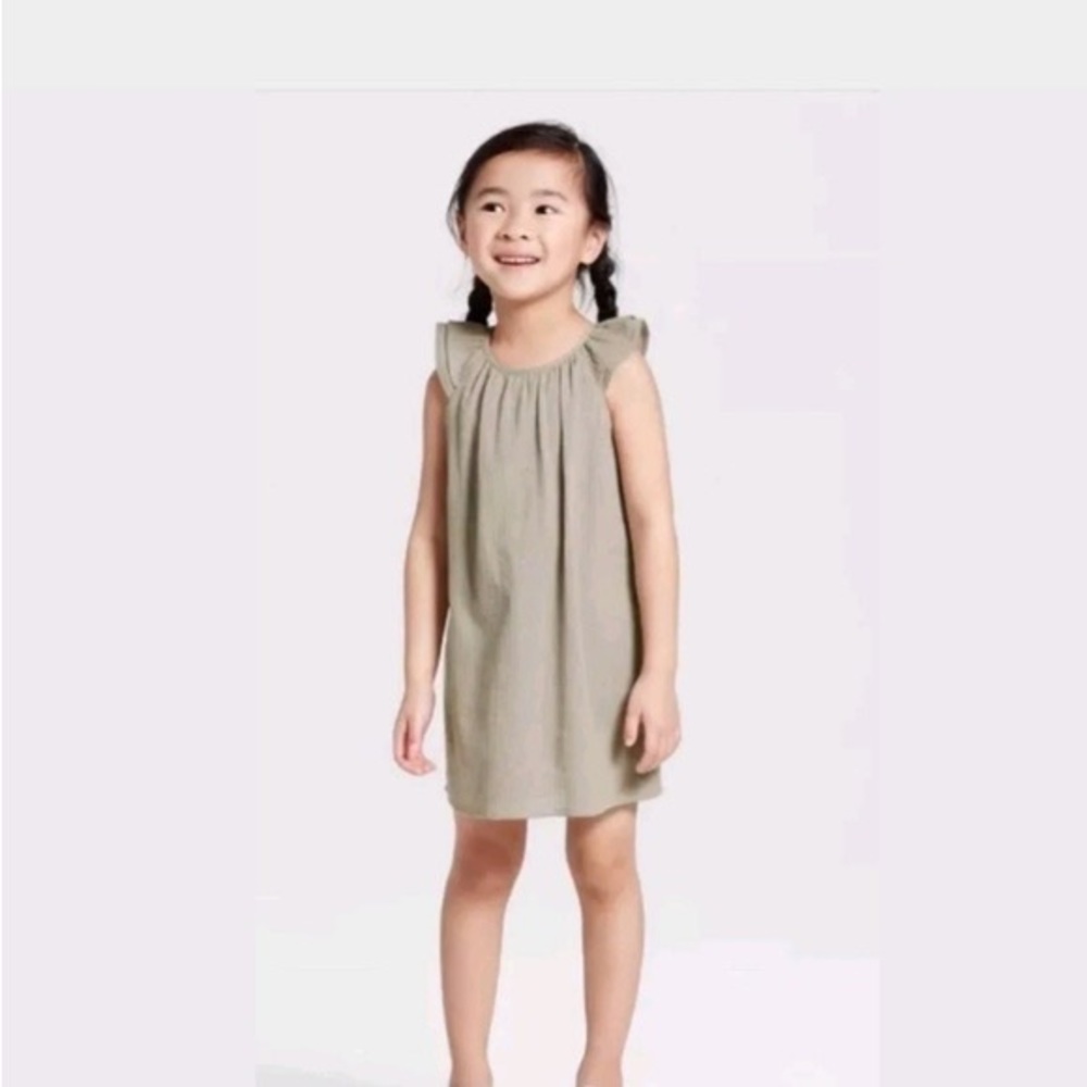 NWT Victoria Beckham for Target Glitter Dot Dress Sage Green Sz 3T